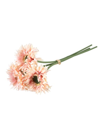 BOUQUET 3 GERBERAS ROSE PASTEL 25CM