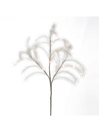 STIEL PAMPASGRAS KÜNSTLICH WEISS MIT LED 130CM