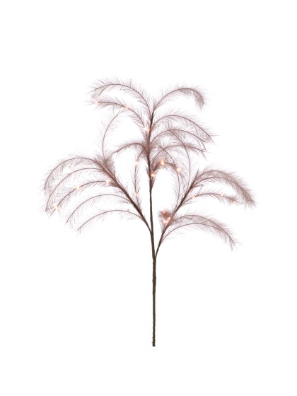 STIEL PAMPASGRAS KÜNSTLICH ROSA MIT LED 130CM