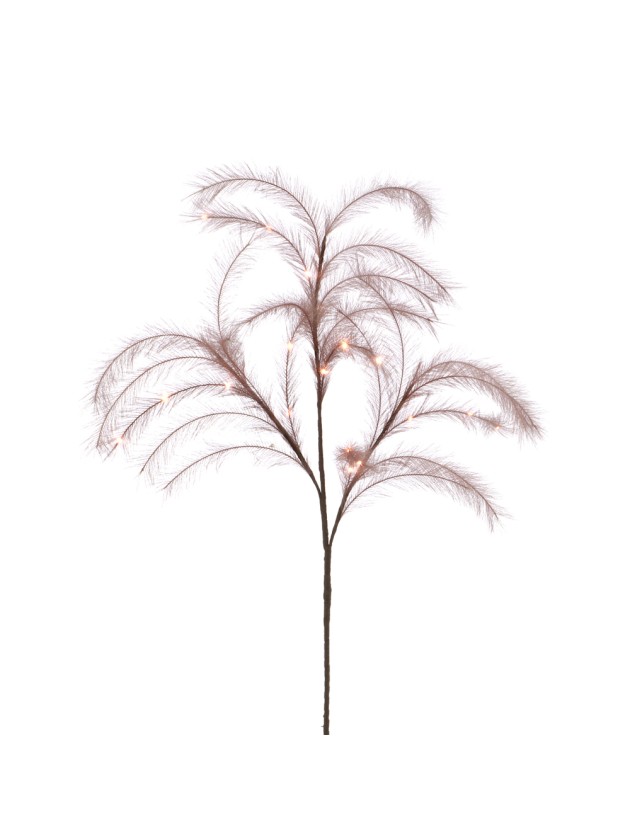 STIEL PAMPASGRAS KÜNSTLICH ROSA MIT LED 130CM