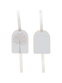 8 ETIKETTEN KARTON MIT BAND MEINE TAUFE 4CM X 6CM