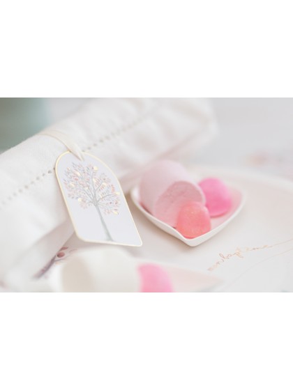 8 ETIKETTEN KARTON MIT BAND MEINE TAUFE 4CM X 6CM