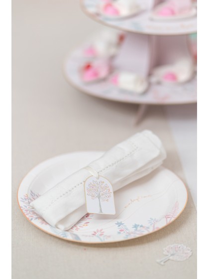8 ETIKETTEN KARTON MIT BAND MEINE TAUFE 4CM X 6CM