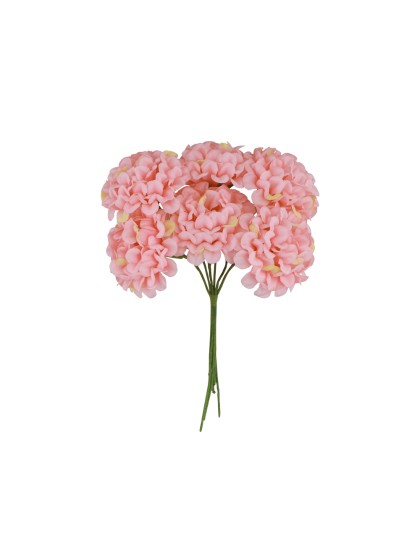 6 MINI HORTENSIEN ROSA CA. 10CM X 4CM X 14CM