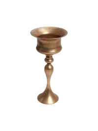 KUPPEL AUF FUSS MAJESTIC GOLD MATT BROSSE DIA 27.5CM X 58.5CM
