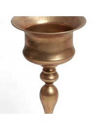 KUPPEL AUF FUSS MAJESTIC GOLD MATT BROSSE DIA 27.5CM X 58.5CM