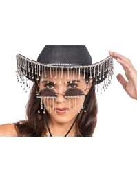 PARTY GLASSES WITH RHINESTONES 14CM X 13.5CM X 7.5CM