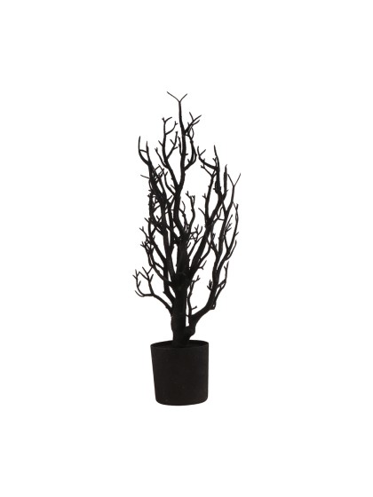 BAUM GEFLÖCKT SCHWARZ DIA 9CM X 53CM