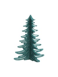TANNE FILZ 3D DURCHBROCHEN GRÜN 23CM X 23CM X 30CM