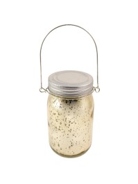 EINMACHGLAS MIT 5 LEDs CHAMPAGNER 14CM X 7.5CM