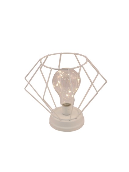 LAMPE TISCH DIAMANT MIT GLÜHBIRNE 15 LED 22CM X 20CM