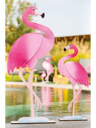 FLAMINGO ROSA FILZ 30CM X 9CM X 80CM
