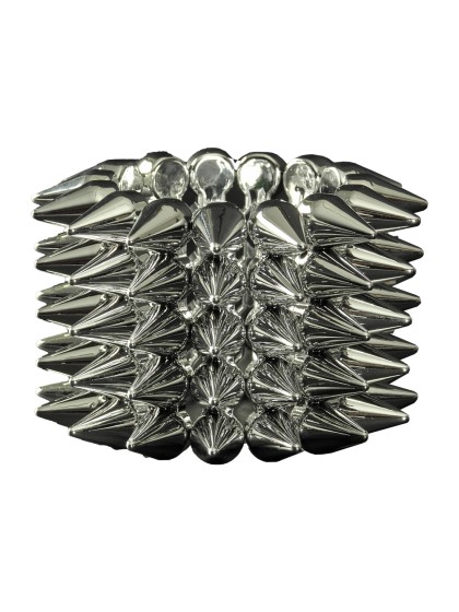 ARMBAND PUNK, PIQUES SILBER 