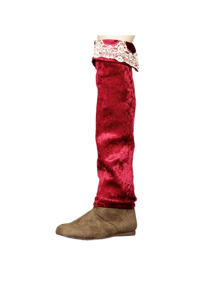 ÜBERSTIEFEL PIRAT AUS LUXUS BORDEAUX 