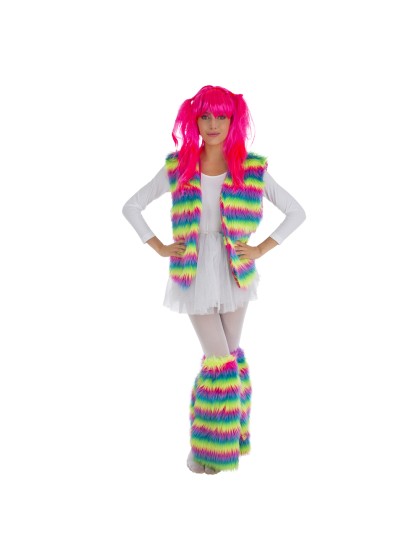 VEST PLUSH RAINBOW 