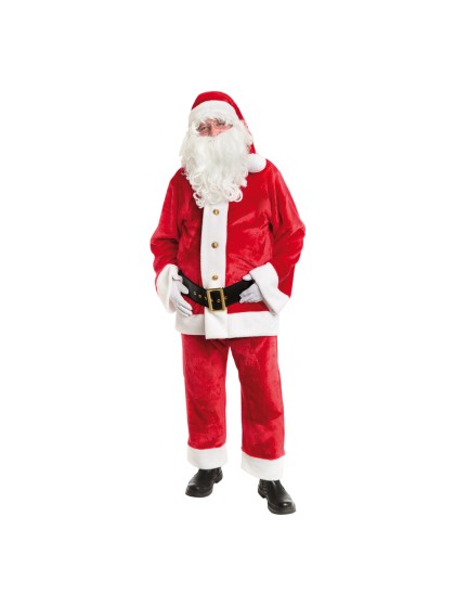 PLUSH AMERICAN SANTA CLAUS 4 PIECES 