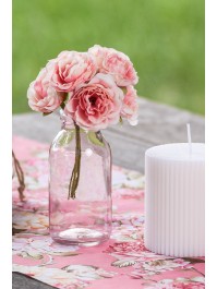 BLUMENSTRAUSS 6 PFINGSTROSEN ALT ROSA 9CM X 5CM X 14CM