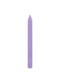 SET 2 FACKELKERZEN GERIEFELT LILA DIA 2.2CM X 25CM