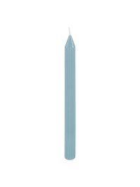SET 2 BOUGIES FLAMBEAU CANNELE BLEU PASTEL DIA 2.2CM X 25CM