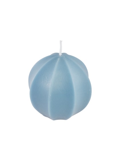 BOUGIE CARAMBOLE BLEU ACIER 7.1CM X 7.1CM X 7.2CM