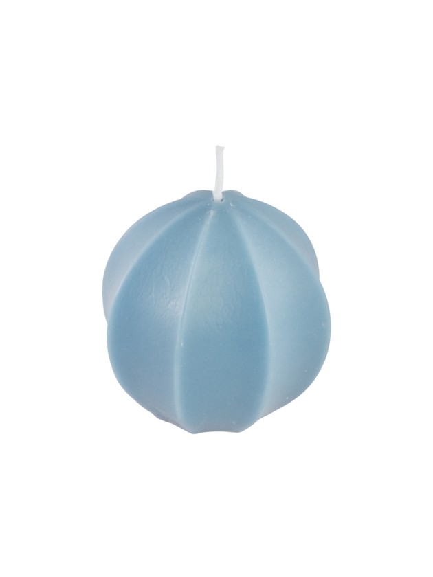 BOUGIE CARAMBOLE BLEU ACIER 7.1CM X 7.1CM X 7.2CM