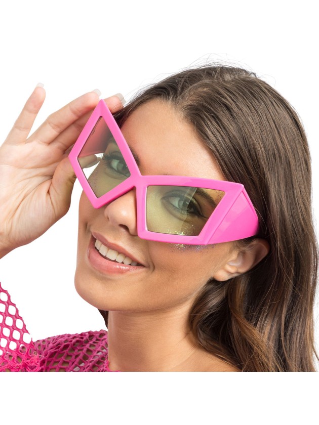 BRILLE BIG GEOMETRIQUES ROSA 15CM X 14.5CM X 9CM