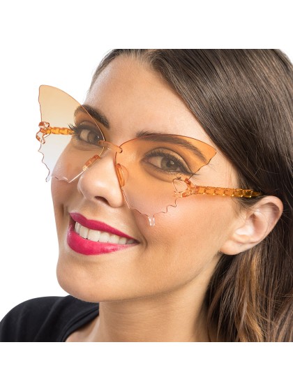 BRILLE KUNSTSTOFF SCHMETTERLEINENG GETONTE GLASER ORENGEL 15CM X 15CM X 6.5CM