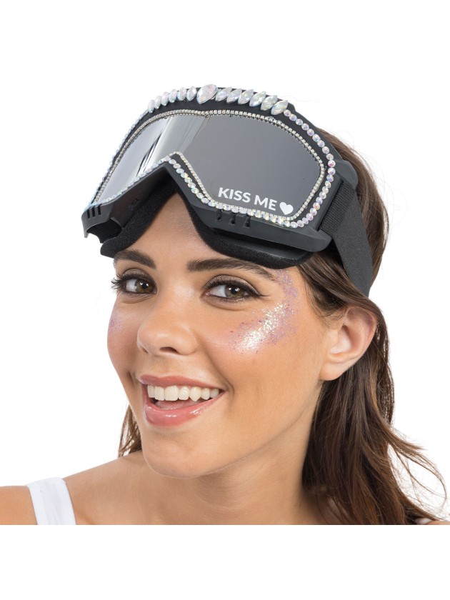 BRILLE MASKE AUS SKI KISS ME 19.5CM X 11CM