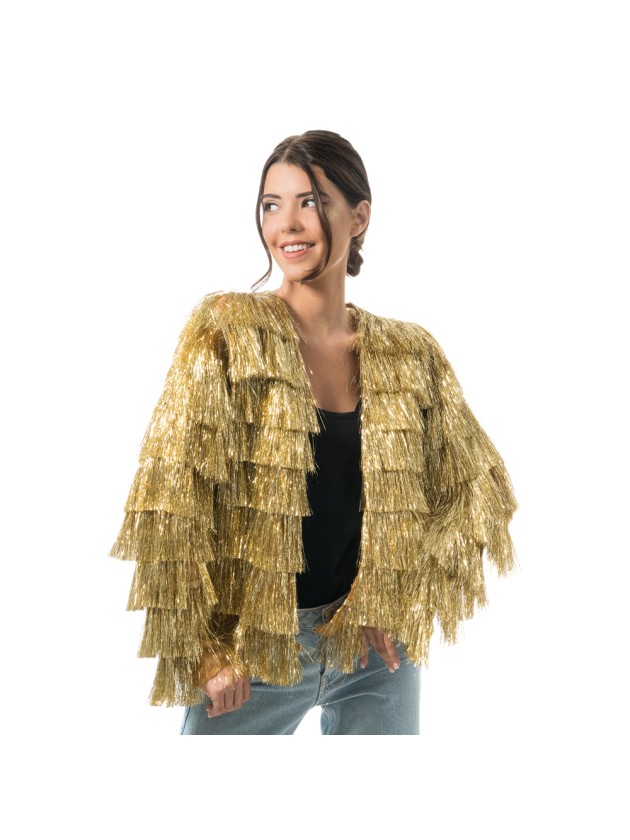 GOLDEN TINSEL JACKET S