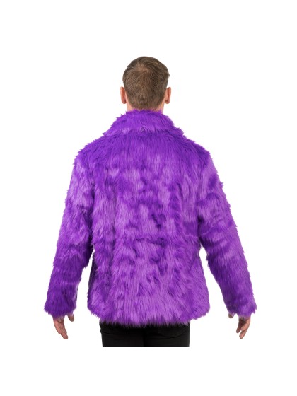 MANTEAU FAUSSE FOURRURE VIOLET XL