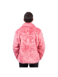 MANTEL KUNSTFELL ALT ROSA M