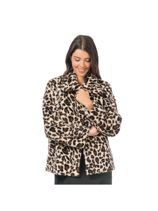 WOMAN LEOPARD JACKET M