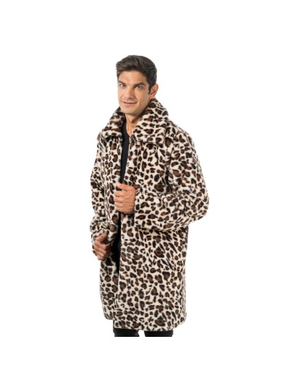 MAN LEOPARD COAT XXL
