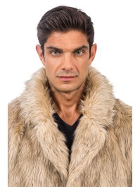 NATURAL FAKE FUR JACKET XXL