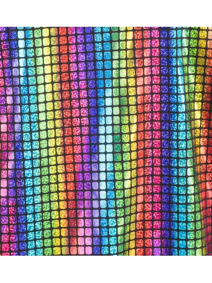 MULTICOLOR SLEEVELESS JACKET WITH HOOD M