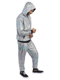 SET JOGGING GEOMETRIQUE SCHILLERND SILBER 2 TEILE L