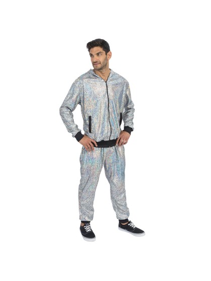 SET JOGGING GEOMETRIQUE SCHILLERND SILBER 2 TEILE M
