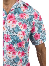 HEMD HAWAIENNE HIBISCUS XL
