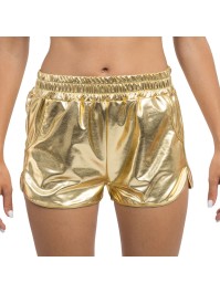 GOLD METALLIC SHORTS S