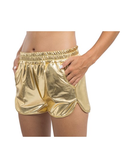 GOLD METALLIC SHORTS S