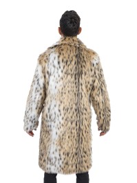 LANG MANTEL KUNSTFELL ANIMAL M