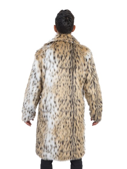 LANG MANTEL KUNSTFELL ANIMAL XXL