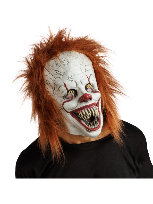SCARY CLOWN LATEX MASK 21CM X 23CM X 30CM