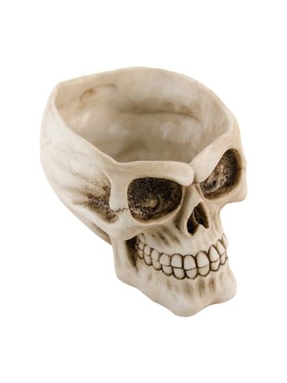 TETE DE MORT RESINE 12.5 X 15.8 X 10CM