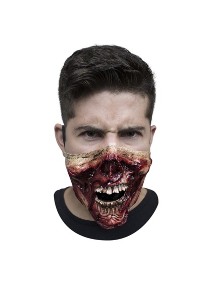 DEMI MASQUE ZOMBIE 