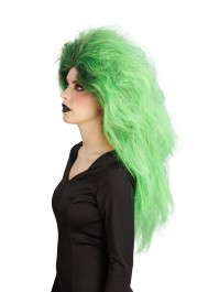 GREEN HAIR WITCH WIG 65CM