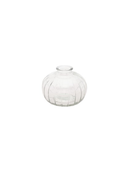 VASE GLAS BARI TRANSPARENT DIA 11CM X 8.5CM