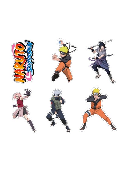 SET 24 KONFETTI PAPIER NARUTO SHIPPUDEN © 3.5CM