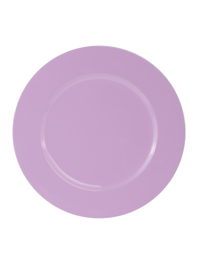 SHINY LILAC PP CHARGER PLATE DIA 33CM