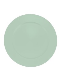SHINY SOFT MINT PP CHARGER PLATE DIA 33CM